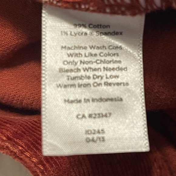 Talbots signature corduroy pants size 10 - Picture 5 of 5